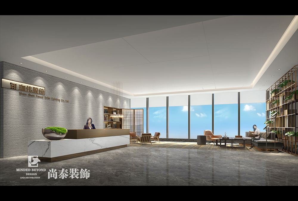 深圳南山中国储能大厦LED照明公司办公室装修设计