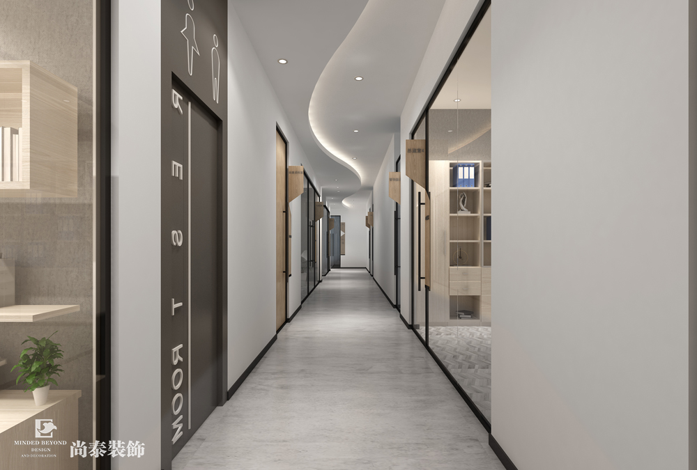 广州番禺文旅公司办公空间装修设计 