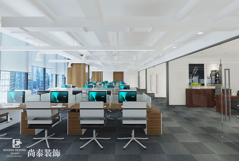 深圳福田区香蜜湖资产管理公司办公室设计 
