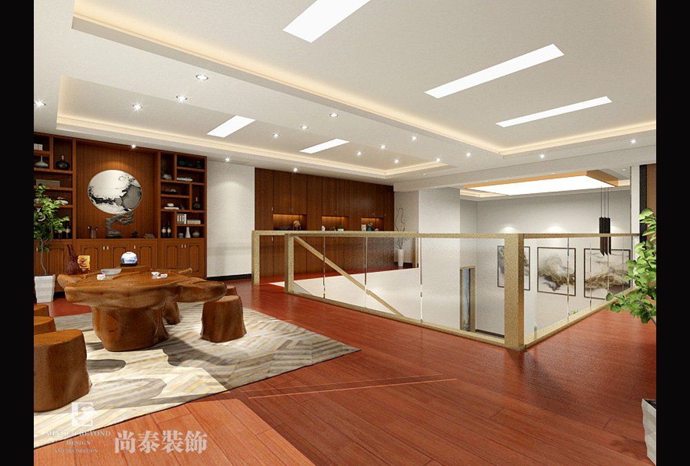 深圳南山西丽方大城建筑公司办公室装修效果图