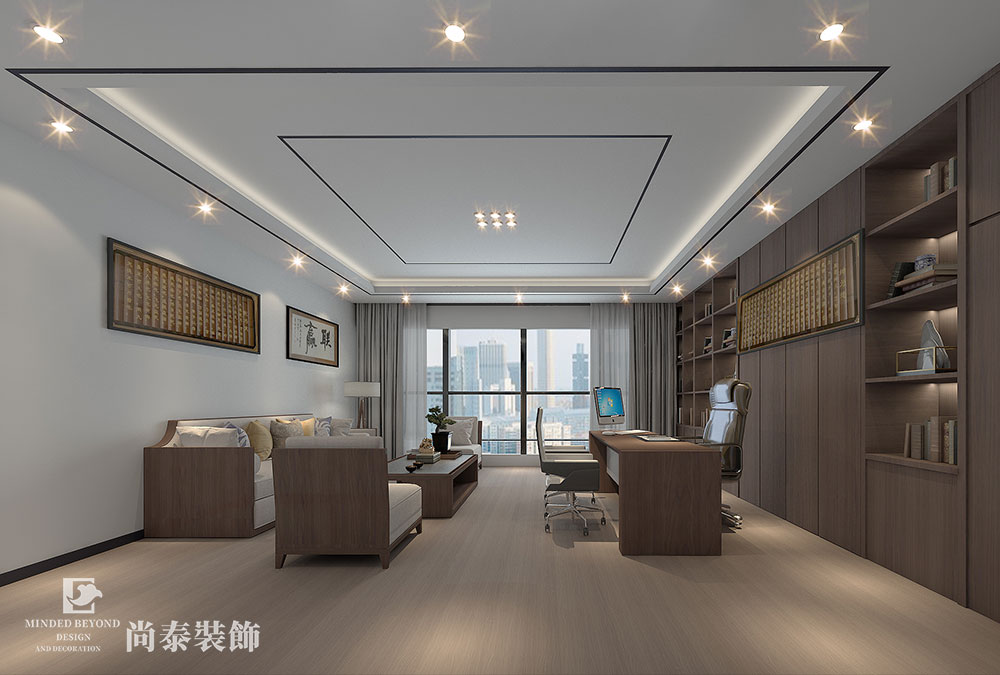 深圳南山科技园激光公司办公室装修效果图