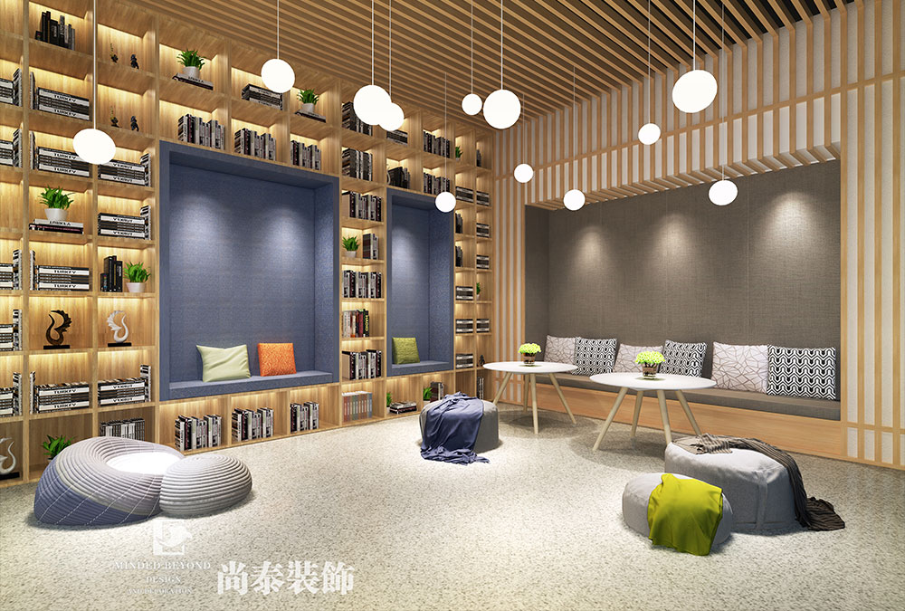 深圳前海基金小镇金融科技公司办公室设计效果图 