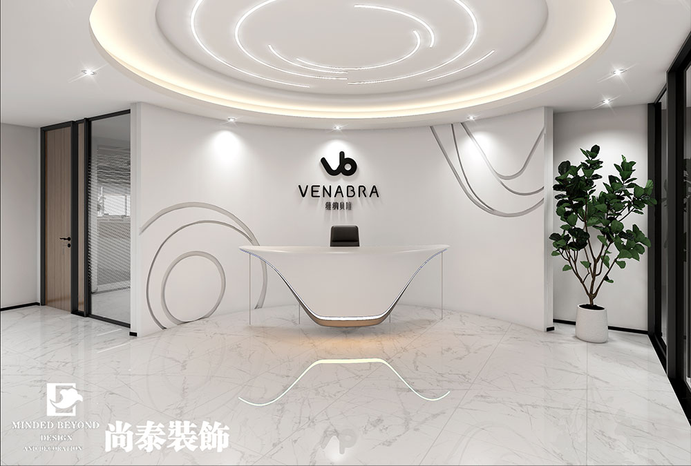 深圳福田车公庙电子科技公司办公室设计装修