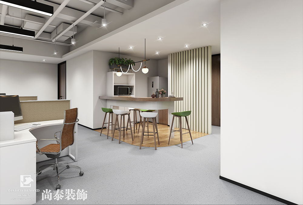 深圳福田车公庙电子科技公司办公室设计装修