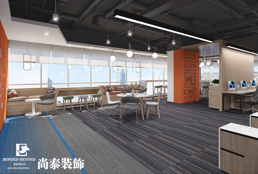 深圳福田车公庙电子科技公司办公室设计装修