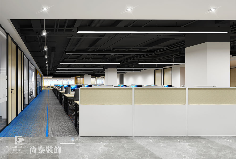 深圳福田车公庙电子科技公司办公室设计装修