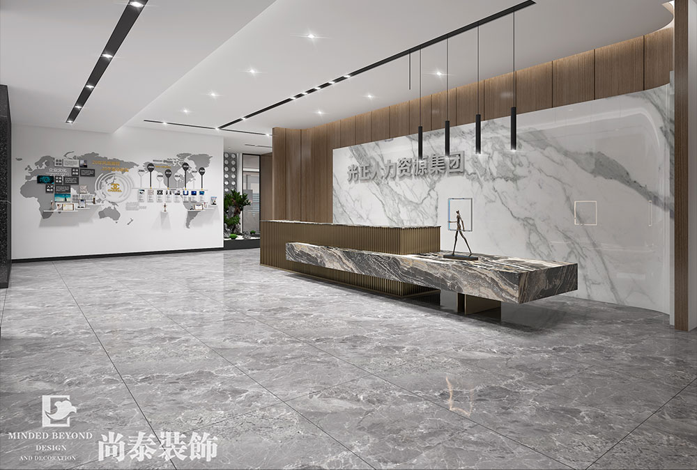 深圳龙岗智慧家园人力资源办公室改造装修效果图