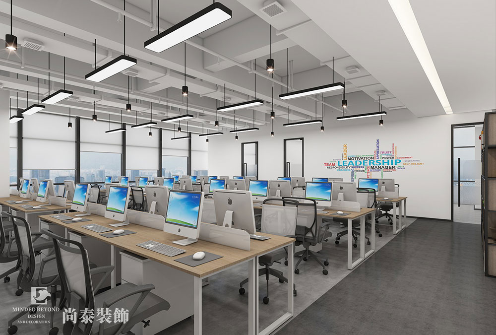 深圳宝安西乡万庭大厦现代科技办公室设计方案